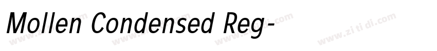 Mollen Condensed Reg字体转换